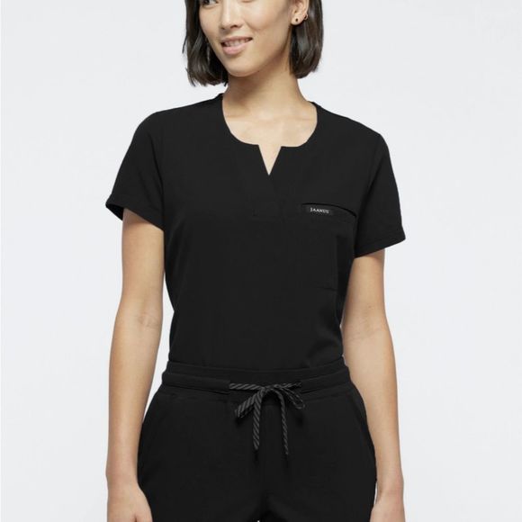 Jaanuu Black Fitted Short Sleeve Tee - Picture 1 of 9